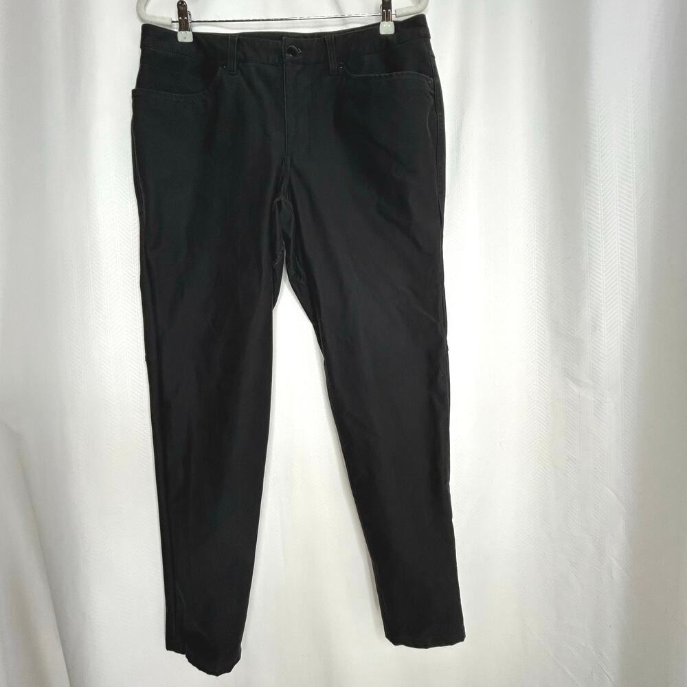 Lululemon men’s black jeans ABC slim fit utilitech 34 X 30